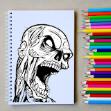 How to Draw a Horror Character Step by Step icon
