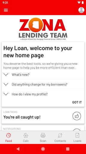 Android application Zona Lending screenshort