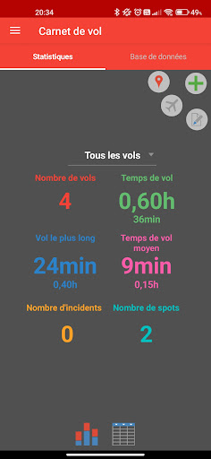 Android application UAV Management screenshort