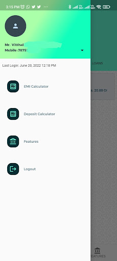 Android application Laxmi Bank Latur Mobile App screenshort
