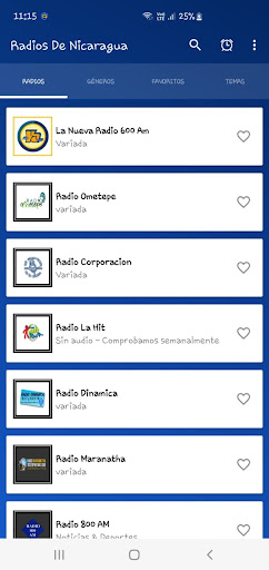 Radio Nicaragua Screen 2
