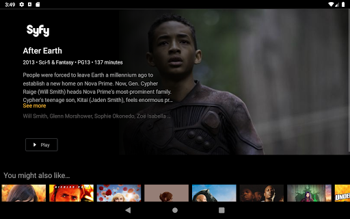 Screenshot of HTC TV NOW