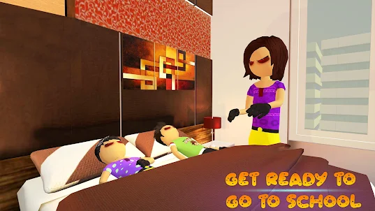 Virtual StickMan Mom Life Game