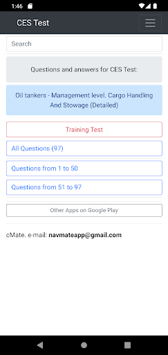 Oil tankers CHaS Management Screen 3