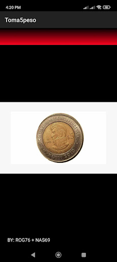 Android application Toma 5 peso screenshort