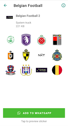 Belgian Football Stickers Screen 3