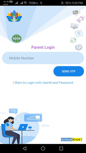 Android application Sreeja International School screenshort