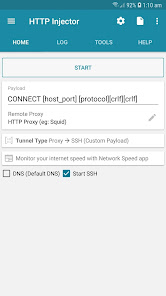 Captura de Pantalla 1 HTTP Injector (SSH/V2R/DNS)VPN android