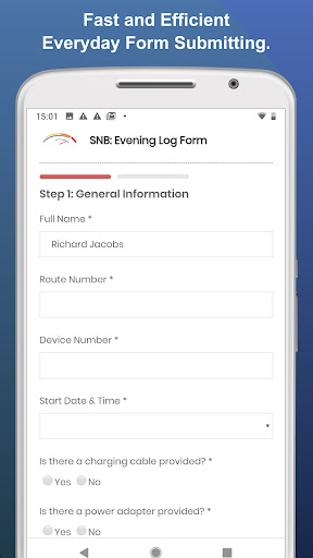 Android application SNB Logistics screenshort