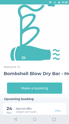 Android application Bombshell Salon and Spa screenshort