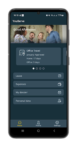 Android application YouServe screenshort