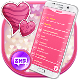 Pink Love SMS Heart icon