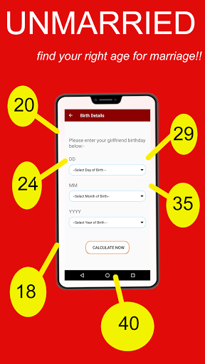MARRIAGE AGE CALCULATOR Screen 3