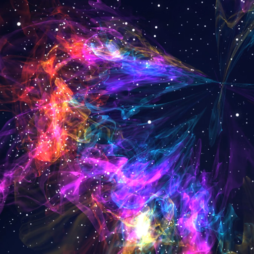 space nebula wallpaper logo