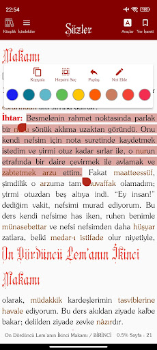 Risâle-i Nur Külliyatı Screen 2