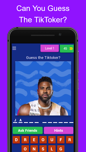 Android application Tiktokers Quiz -Guess Them All screenshort