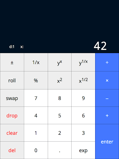RPN Calculator Screen 2