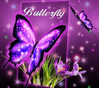 3D Neon Butterfly Theme For PC installation