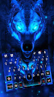 screenshot of Ice Wolf 3D Keyboard Theme