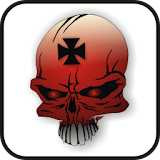 Skull IronCross doo-dad red icon