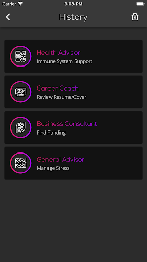 Android application WiseMind AI: Personal Advisor screenshort