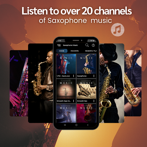 Screenshot of Saxophone Music App