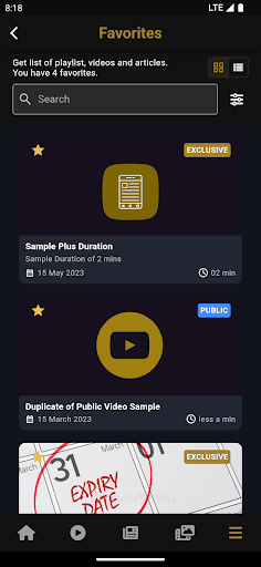 Android application TRADERS DEN COURSES screenshort