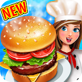 Crazy Burger Recipe Cooking Game: Chef Stories icon