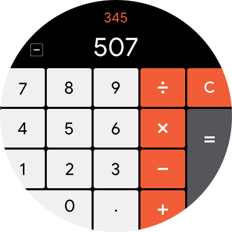 Mobvoi Calculator Screen 2