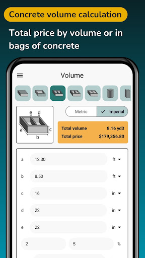 Cost Concrete Calculator ft screenshot 21