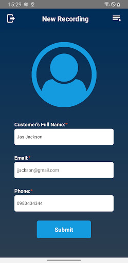 CSRecordNow Screen 3