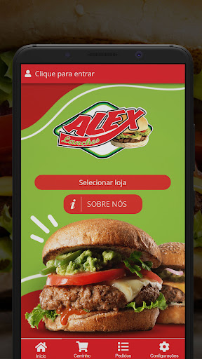 Android application Alex Lanches screenshort