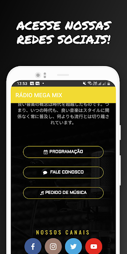Rádio Mega Mix Screen 3