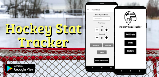 Android application Hockey Stat Tracker screenshort