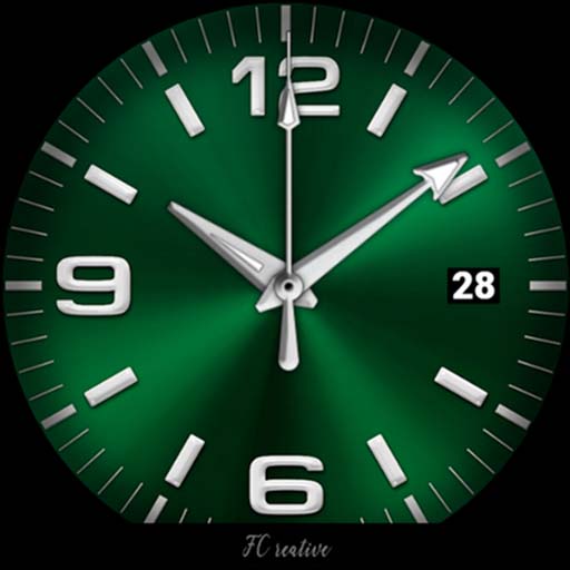 Green Classic FC Watch Face Logo