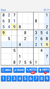 Sudoku number brain classic