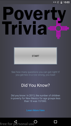 Poverty Trivia - Screenshot 1