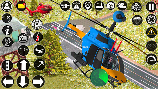 直升機 救援 - 直升機 遊戲