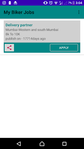 My Biker Jobs - job list Screen 3
