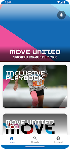 Android application Move United screenshort