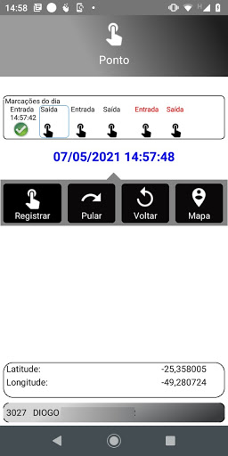 SATOM Registro Ponto Screen 2