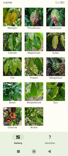 Android application Coffee Plant Deficiencies screenshort