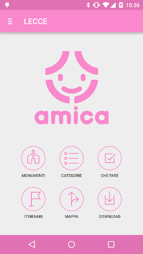 Android application Lecce Amica screenshort