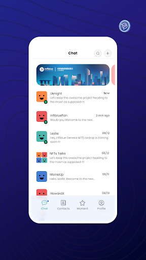 Infiblue Chat Screen 3