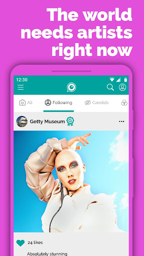 Android application Getty Unshuttered screenshort
