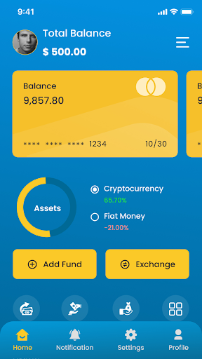 Android application AFRICUNIA BANK screenshort