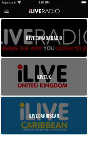 Android application iLive Radio Network screenshort