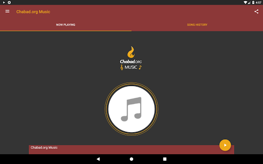 Screenshot of Chabad.org Jewish Music