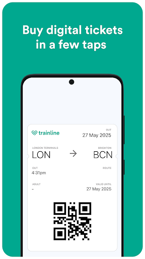 Screenshot of Trainline: Train travel Europe