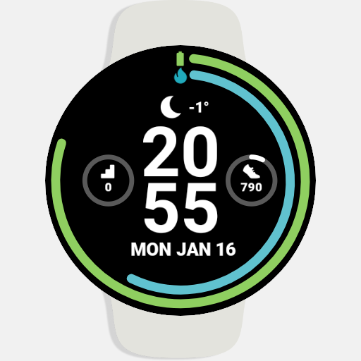 Rings Pixel Watch Face logo